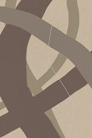 Moderne abstrakte Kunst. Organische Linien Pastellfarben Nr. 7 von Dina Dankers