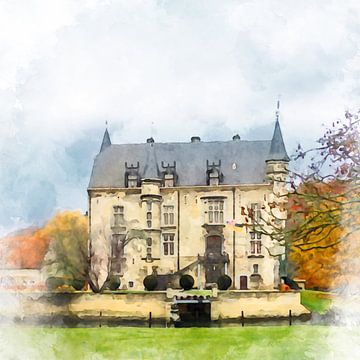 Kasteel Schaloen in Oud-Valkenburg, Limburg. van Danny de Klerk
