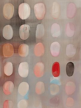Modern en abstract in zachte pastelkleuren van Japandi Art Studio