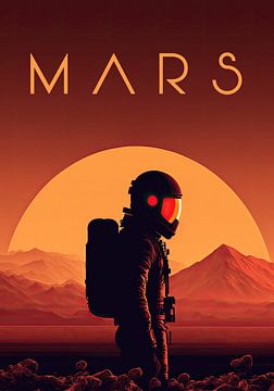 Mission to Mars - Chercheur de Mars - Avec texte sur Tim Kunst en Fotografie