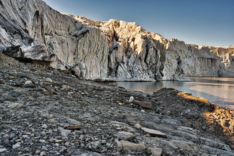 Gletsjer Esmarkbreen in Ymerbukta op Svalbard van Kai Müller