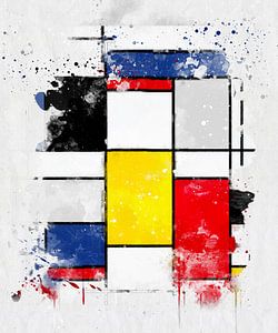 Piet Mondrian Aquarell