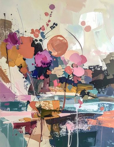 Bloemen boeket wild en kleurig