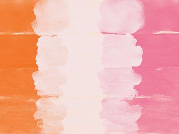 Colorful abstract watercolor landscape