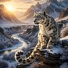 Léopard des neiges sur Preet Lambon