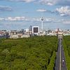 Berlijn 360° in 10 panorama's - Panorama 1: Stad Oost met Brandenburger Tor en Fernseturm van Frank Herrmann