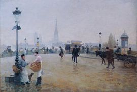 Rouen, Die Corneille-Brücke, Eugène Boudin, 1890 von Atelier Liesjes