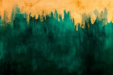 Colour gradient in green and gold tones by Poster Art Shop