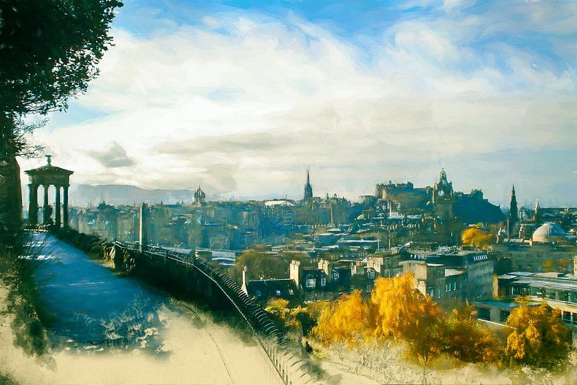 Edinburg Skyline von Arjen Roos