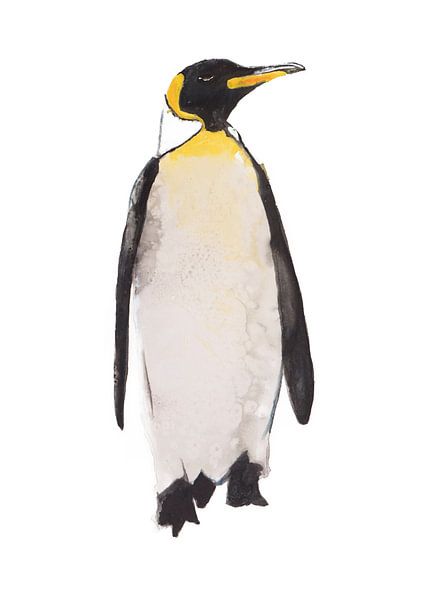 Illustration d'oiseau spécial pingouin par Angela Peters