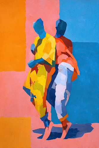 Gele Vrouw | Vibrant Connection in Motion