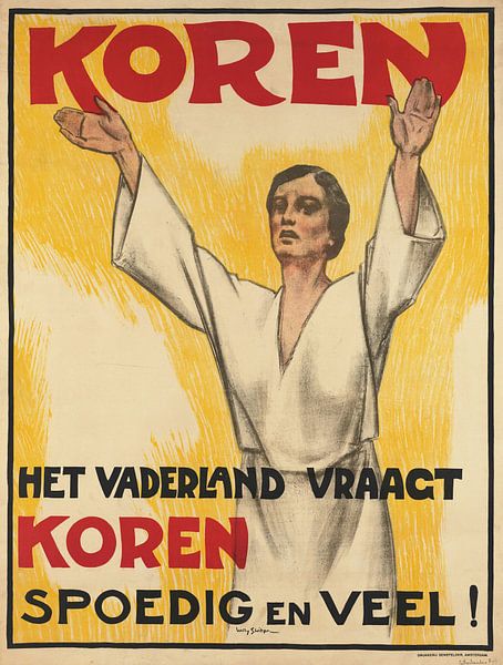 Willy Sluiter, Das Vaterland verlangt Getreide, 1914-1918 von Atelier Liesjes