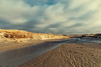 Begin van de dag aan het strand