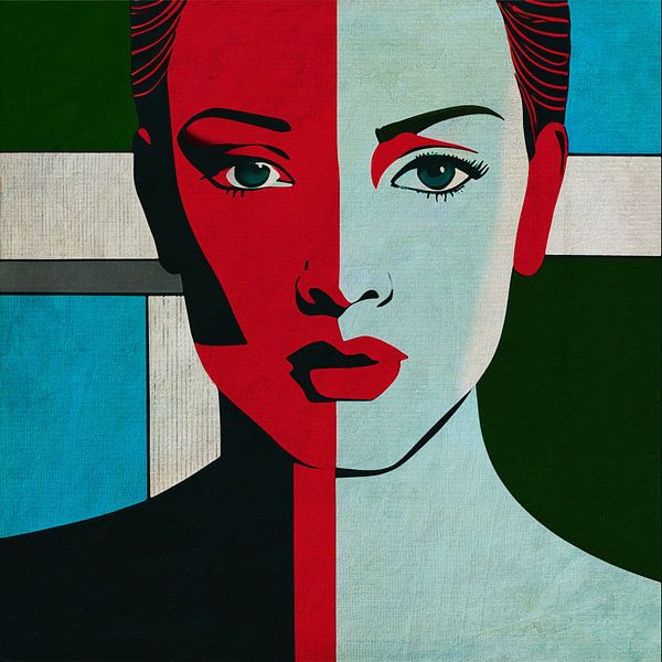 Portrait of Sandrine by Jan Keteleer (JanKé): A Journey Beyond the Canvas