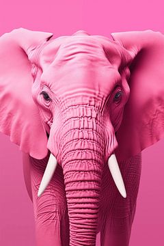 Elefant rosa von Wall Wonder