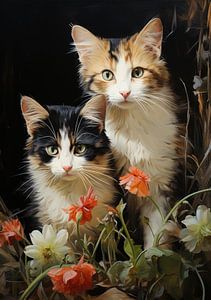 Katze Poster Kunstdruck