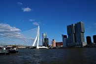 Erasmusbrug met de Rotterdammer Rotterdam / Erasmusbridge van Maurits Bredius thumbnail