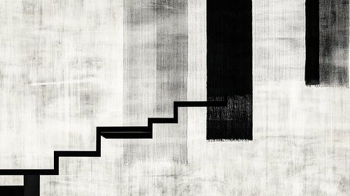 Abstract Zwart Wit japandi