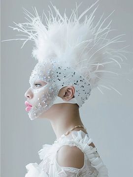 Albino portret van haroulita