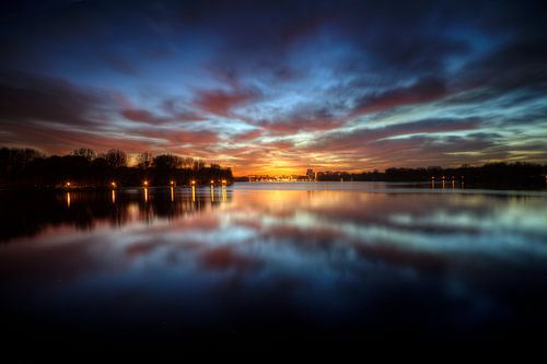 Sloterplas de nuit