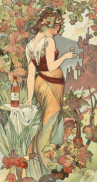 Bisquit's Brandy, Alphonse Mucha