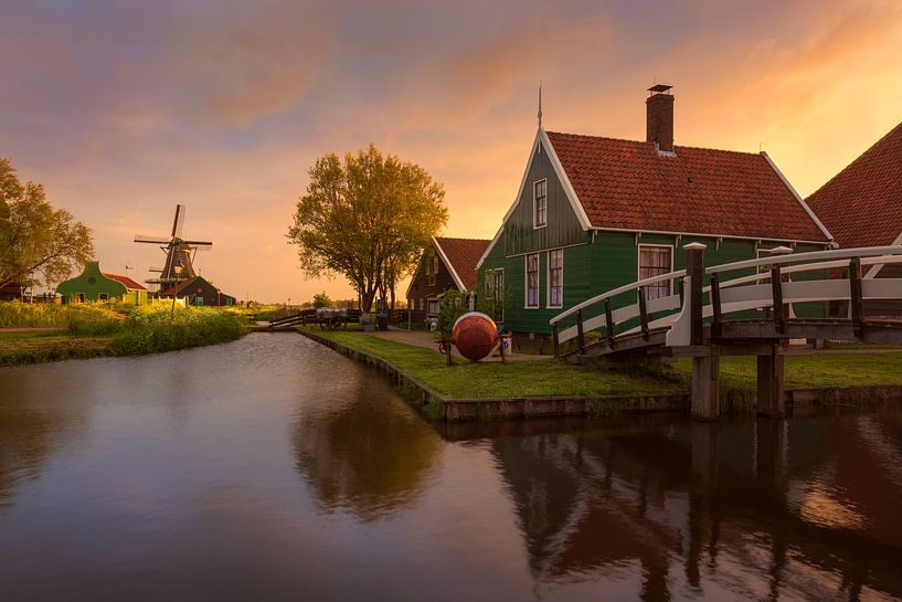 Morning at the Zaanse Schans by Marga Vroom