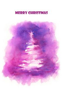 Weihnachtsbaum in pink Merry Christmas