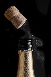 Champagnerflasche mit Korken von Corrine Ponsen