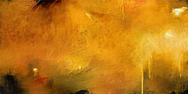 Abstrakter Hintergrund aus goldfarbener Leinwand von Richard Laschon