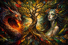 Le dragon, la femme et l'arbre de vie
