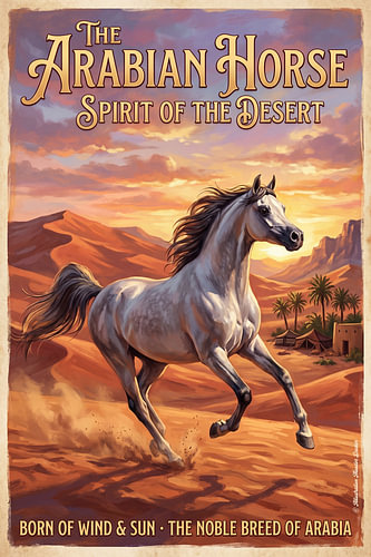 cheval arabe sur Theodor Decker