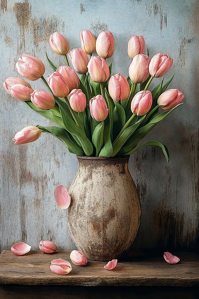 Tulipes roses en fleurs par Studio BB