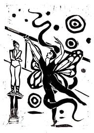 Schmetterling Ballett Tänzer Lino von Dominique Bonne