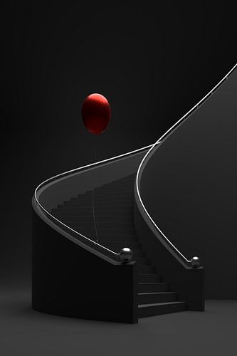 Spiraaltrap met ballon