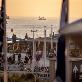 Sunset at Scheveningen: Life on the Coast by Triki Photography