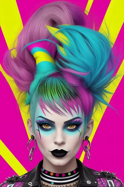 Punk Woman VI von DeVerviersBelgium