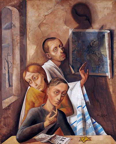 Zelfportret wanneer ondergedoken, Felix Nussbaum, 1944