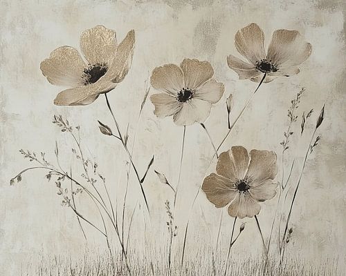 Fleurs | Sérénité dorée