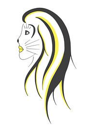 Katzenfrau - Frau mit Katzengesicht