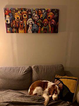 Kundenfoto: Wagende Farbe Freude von ARTEO Gemälde