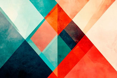 Kleurrijke geometrische abstractie