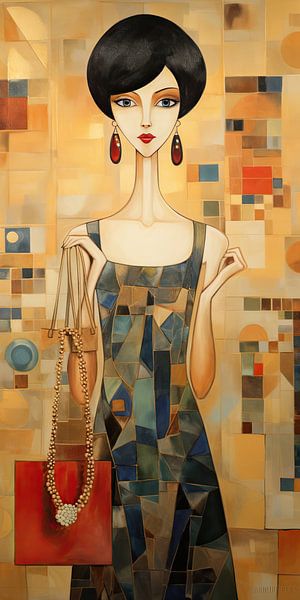 Live with purpose - Or not at all. van Abstract Schilderij