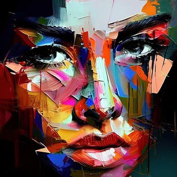 Visage coloré