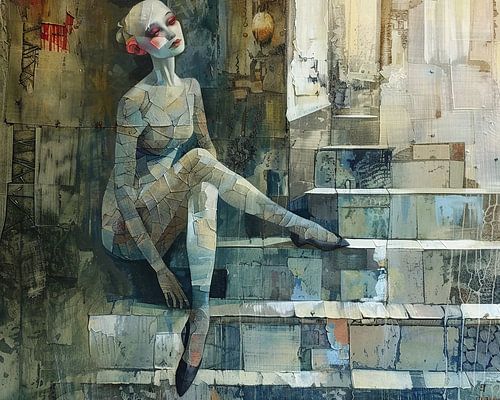 Geometrische vrouw | Fragmented Serenity