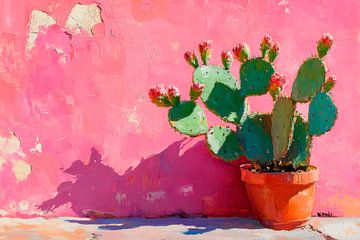 Cactus voor muur van Poster Art Shop