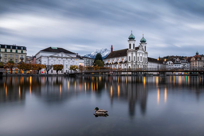 Evening Calm in Lucerne by José IJedema