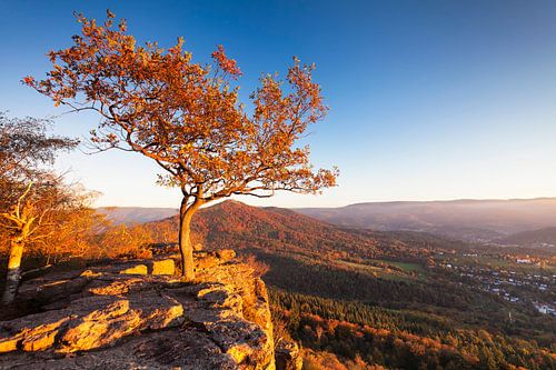 Battery rock at sunset