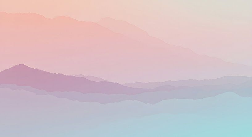 Abstract Painting with Soft Pastel Gradients by Zala Creative