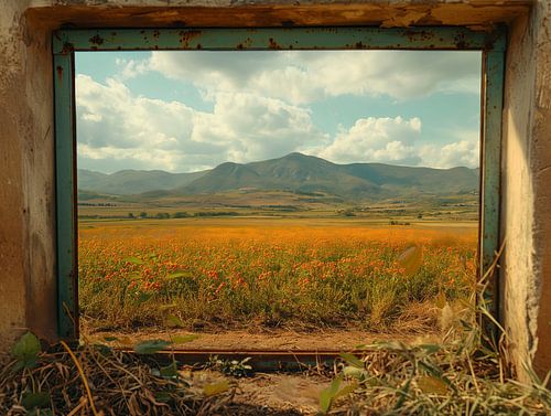 uitzicht uit het raam of natuurlijk kader