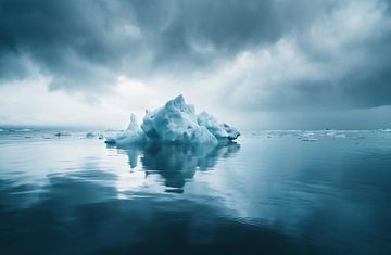 Onaangetast Arctisch ijs van fernlichtsicht